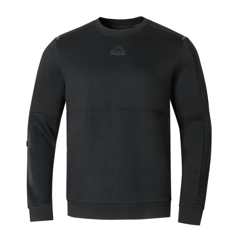 Kappa Mens Teddy Fleece Sweatshirt / Black